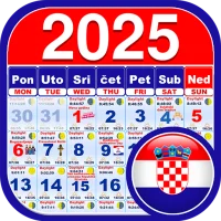Croatia Calendar 2025 Hrvatski